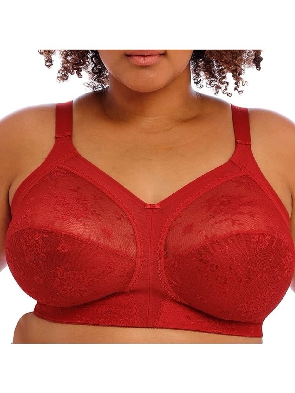 Goddess Verity No Wire Bra Soft Cup Red NWOT Wireless Wire Free UK 36J US 36M